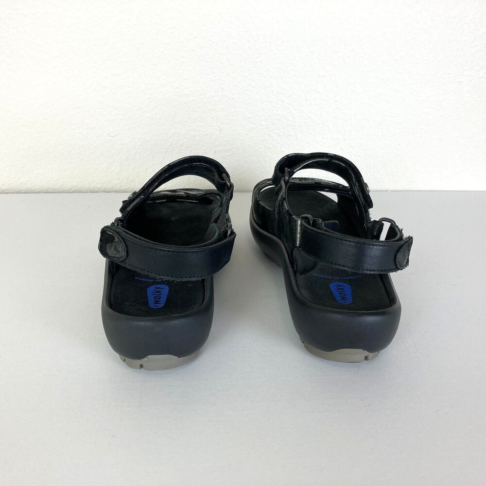 Wolky Women's Rio Platform Sandals Camouflage Black Silver EU 42 (US 11) - Picture 6 of 9
